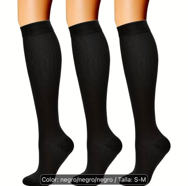 Calzado Rómulo en MEDIAS DE COMPRESIÓN Negro para Mujer — Ref. 1000