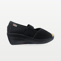 Sandalia Rómulo en Textil Negro para Mujer — Ref. 7170