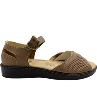 Mocasín Rómulo en Cuero Taupe para Mujer — Ref. 5748