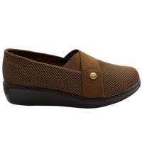 Mocasín Rómulo en Tela Net Nut para Mujer — Ref. 3106