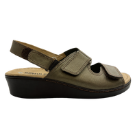 Zapato Rómulo Confort en Cuero Café para Mujer — Ref. 5684