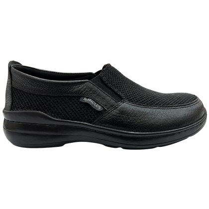 Zapato Rómulo Combinado Cuero y Textil para Hombre — Ref. 9043