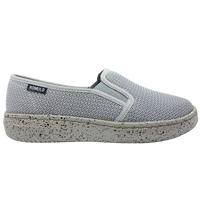 Zapato Rómulo en Textil Blanco Gris Oxfo para Mujer — Ref. 3867