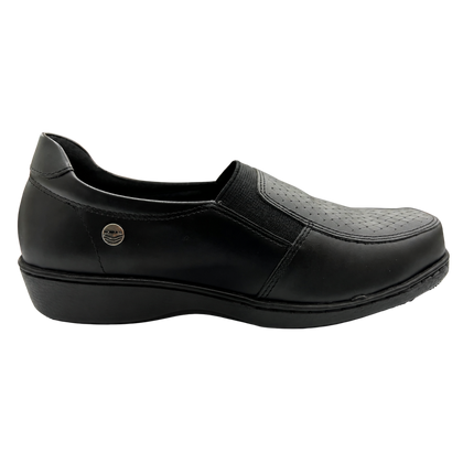Zapato Rómulo en Cuero y Textil Miel para Mujer — Ref. 3813
