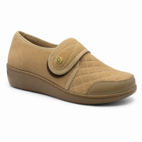 Zapato Rómulo en Cuero Camel y Taupe para Mujer — Ref. 3183