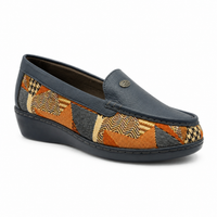 Zapato Rómulo en Tierra Adentro y Azul Navy para Mujer — Ref. 3791