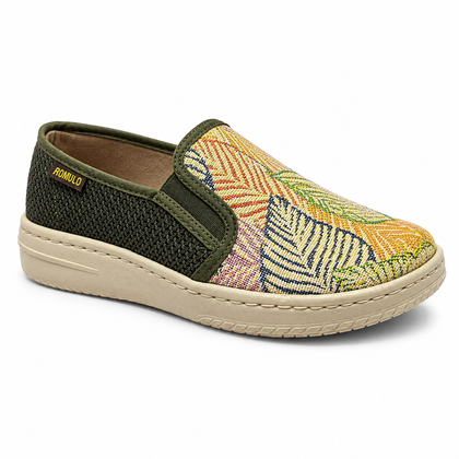 Mocasín Rómulo en Textil Multicolor para Mujer — Ref. 3867