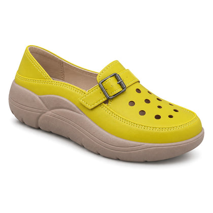 Mocasín Ortopédico con Correa y Hebilla para Mujer