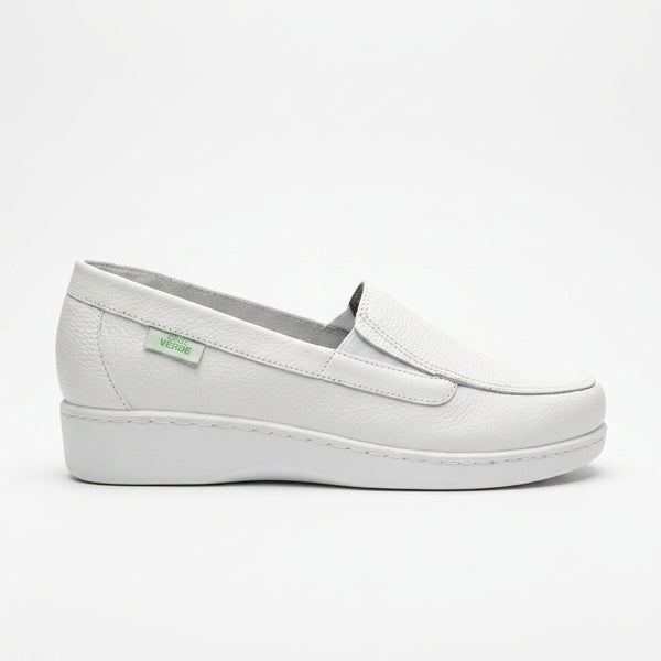 Mocasín Rómulo de Enfermería en Cuero para Mujer — Ref. 1089