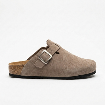 Suecos de Cuero con Hebilla para Hombre — Plantilla Anatómica