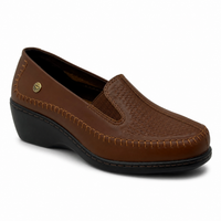 Mocasín Rómulo en Cuero Miel para Mujer — Ref. 2261