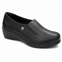 Mocasín Rómulo en Cuero Negro para Mujer — Ref. 2637
