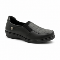 Zapato Rómulo en Cuero y Textil Miel para Mujer — Ref. 3813