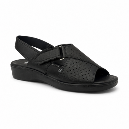 Sandalia Rómulo en Negro para Mujer — Ref. 5515