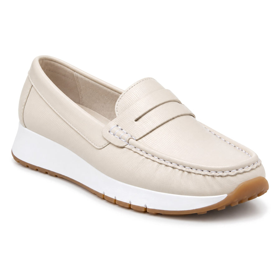 Mocasín Penny Tejido a Mano para Mujer – Beige