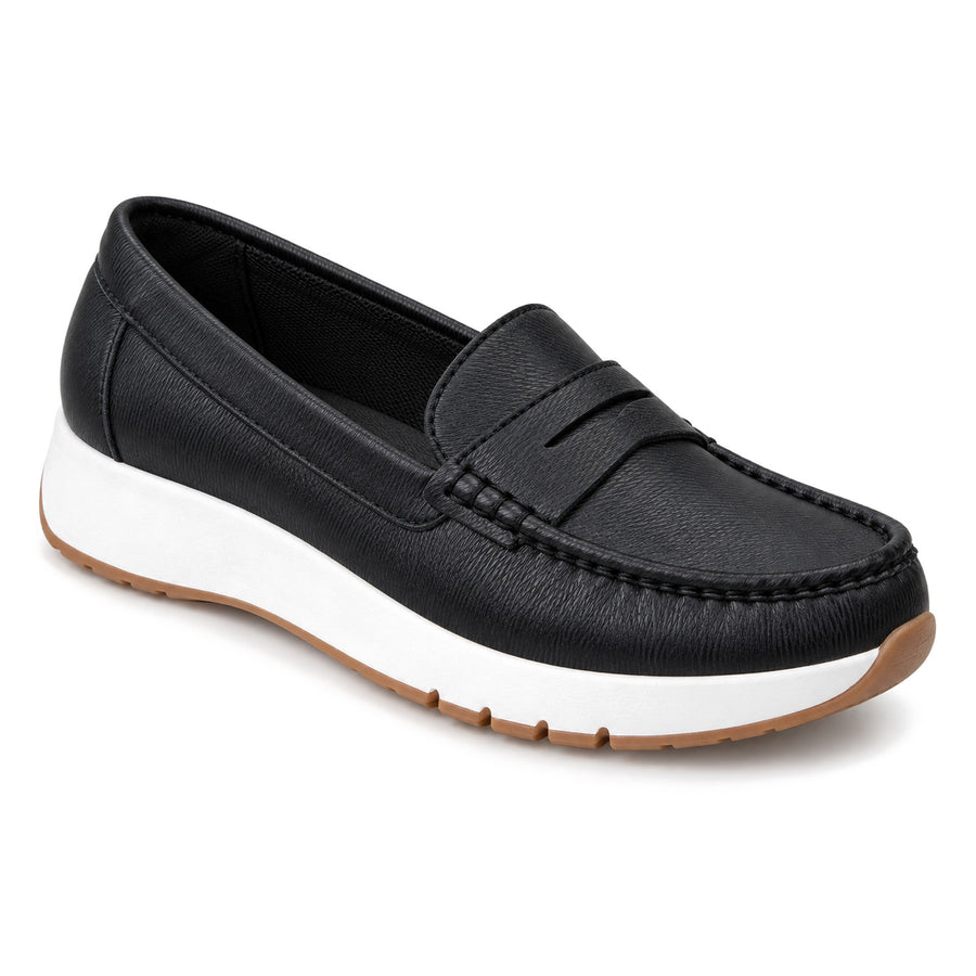 Mocasín Penny Tejido a Mano para Mujer – Negro
