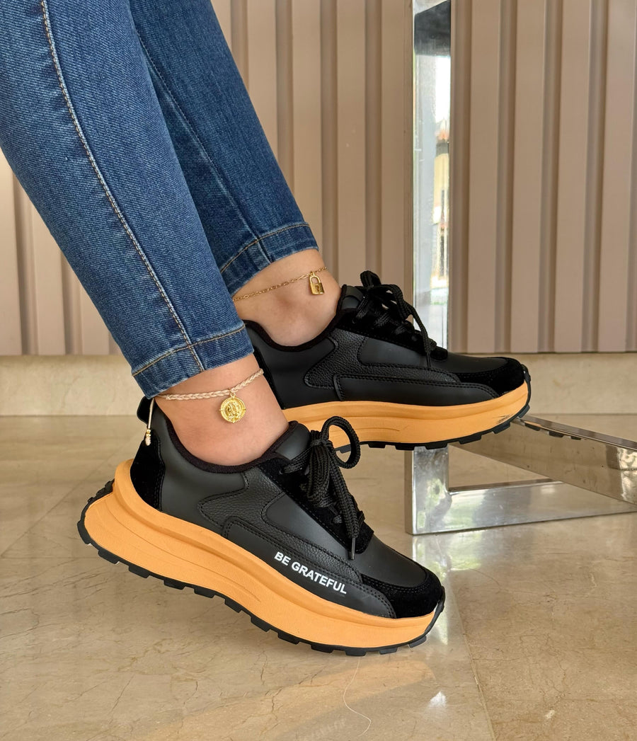 Tenis con Suela de 3 cm y Plantilla Confort para Mujer