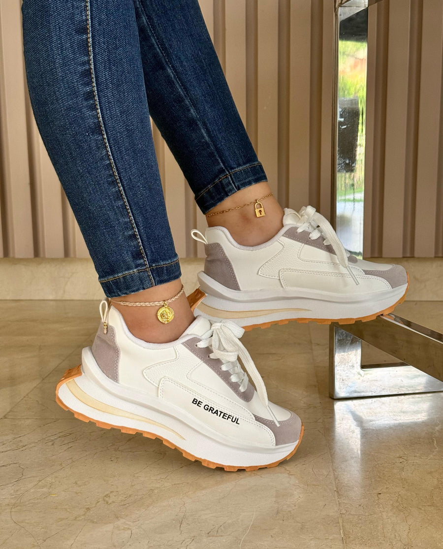 Tenis con Suela de 3 cm y Plantilla Confort para Mujer