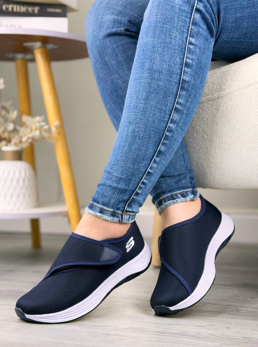 Tenis Fáciles de Poner con Velcro para Mujer