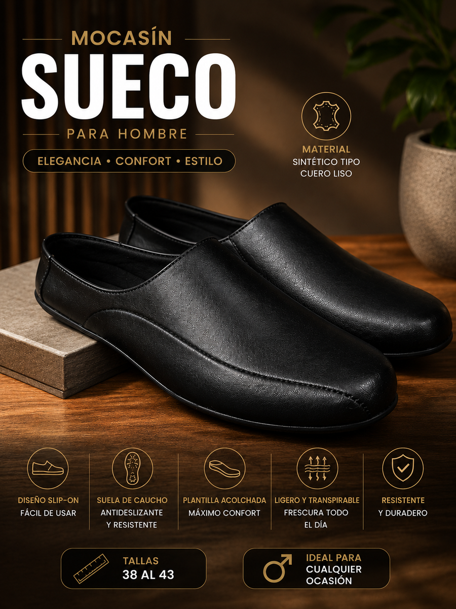 Sueco sin Cordones para Hombre