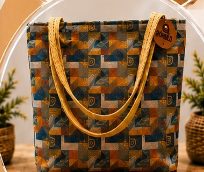 Bolsos Rómulo en Bolso Cuadrado Tela Gobelino Tierra Adentro X Yuten para Mujer — Ref. B01C