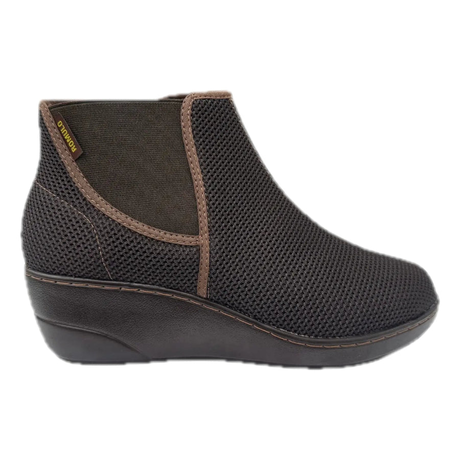 Zapato Rómulo Combinado Textil y Cuero Beige para mujer