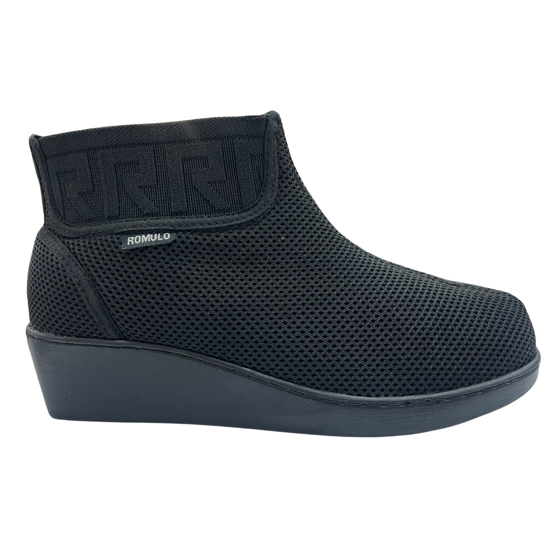 Bota Rómulo Tela Net 1.0 Soft Negro para mujer