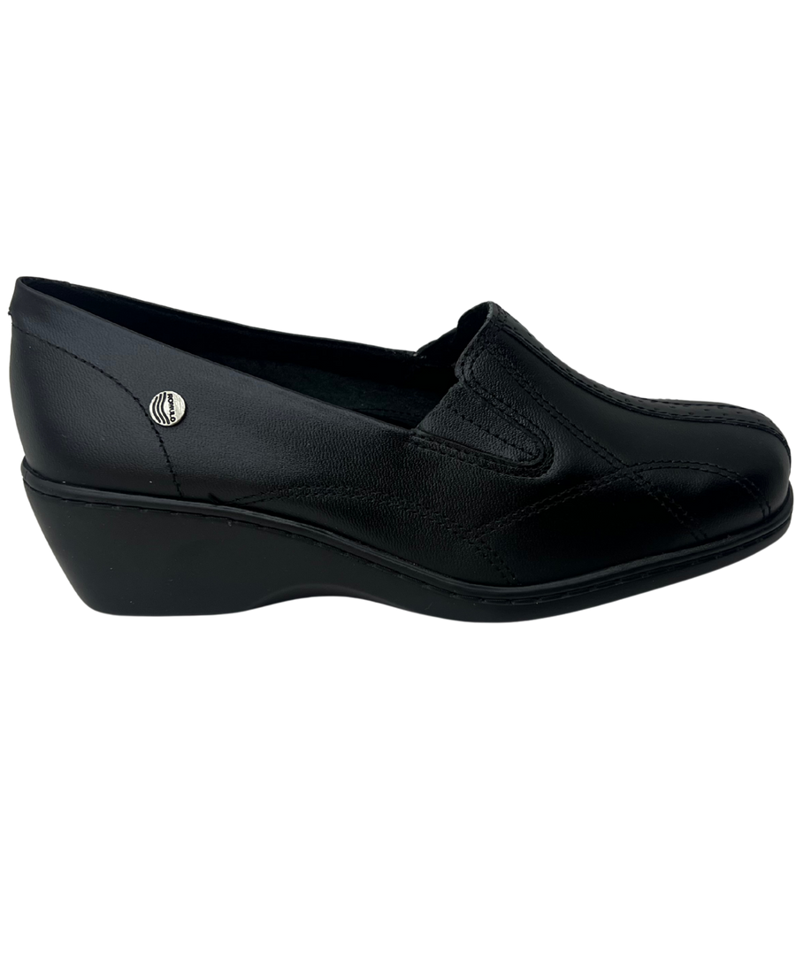 Zapato Rómulo de Cuña Confort en Cuero para mujer