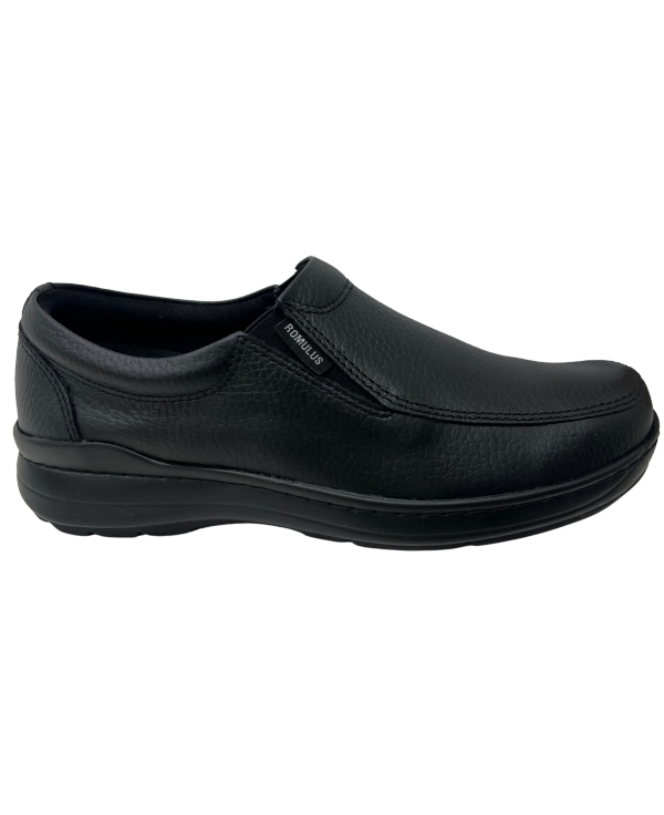 Mocasín Rómulo en Cuero Café para hombre