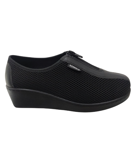 Botín con Cremallera en Textil para Mujer 3168