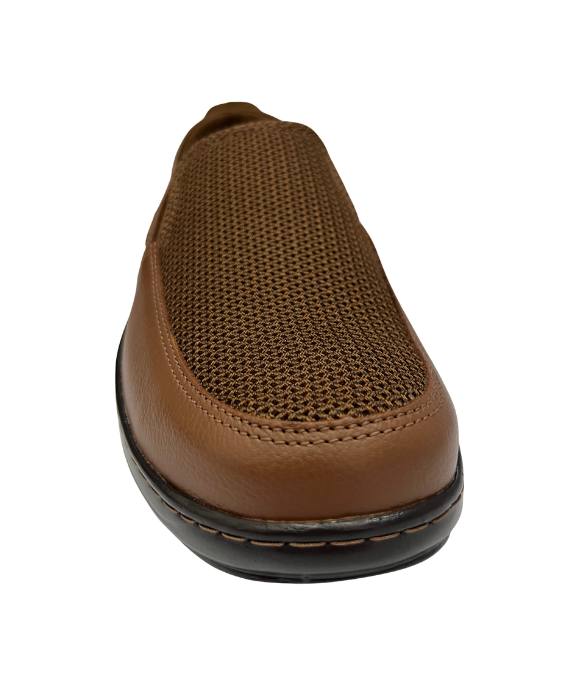 Zapato Cuero Y Textil Para Hombre 9043