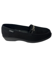 Mocasín Rómulo en Gamuza y Textil para Mujer — Ref. 3596