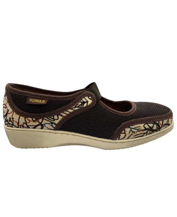 Baleta Rómulo en Textil Beige para mujer