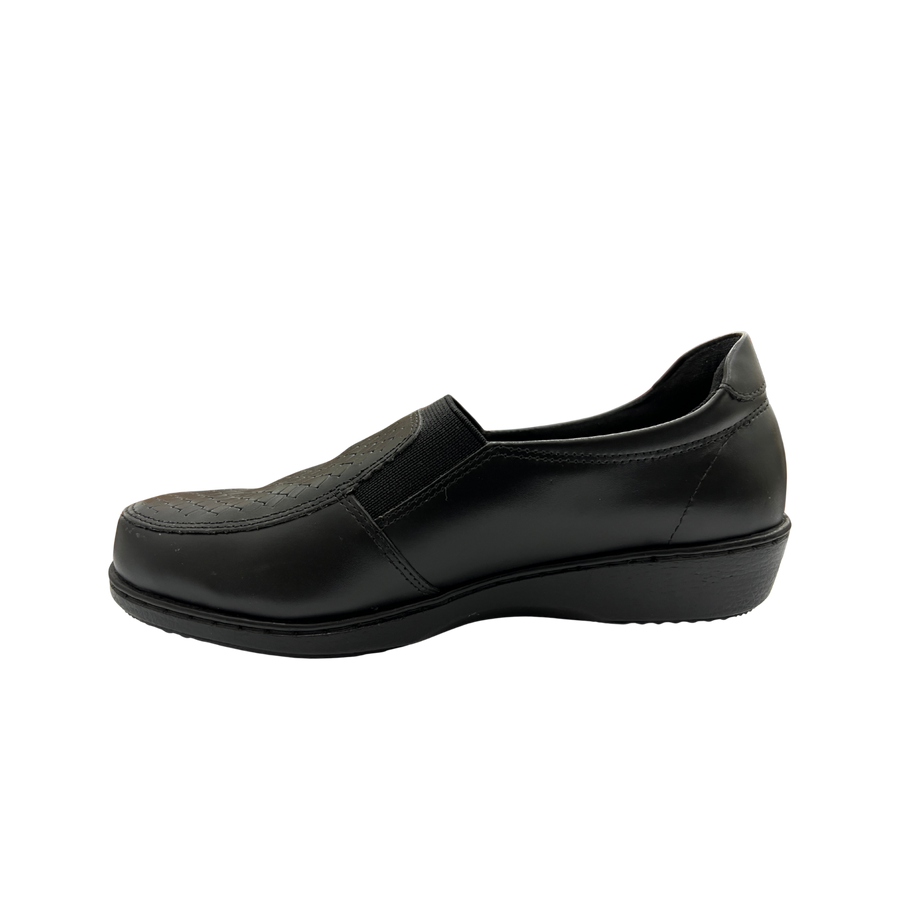 Zapato Rómulo en Cuero y Textil Miel para Mujer — Ref. 3813 — vista 4