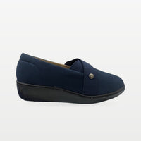 Zapato Rómulo en Cuero Azul para Mujer — Ref. 3106