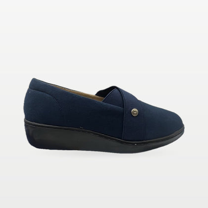 Zapato Rómulo en Cuero Azul para Mujer — Ref. 3106