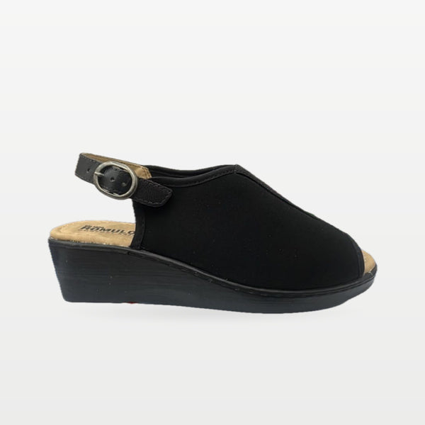 Sandalia Rómulo en Negro para Mujer — Ref. 3119