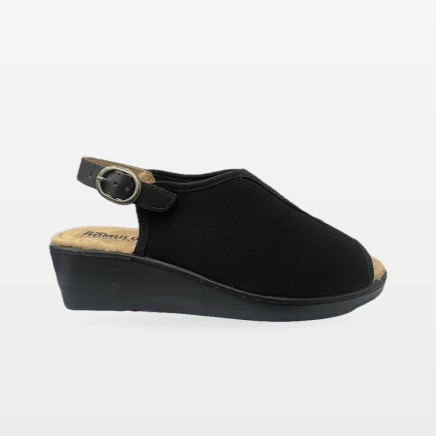 Sandalia Rómulo en Negro para Mujer — Ref. 3119