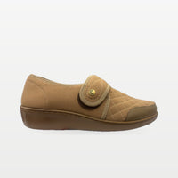 Zapato Rómulo en Cuero Camel y Taupe para Mujer — Ref. 3183