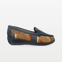 Zapato Rómulo en Tierra Adentro y Azul Navy para Mujer — Ref. 3791