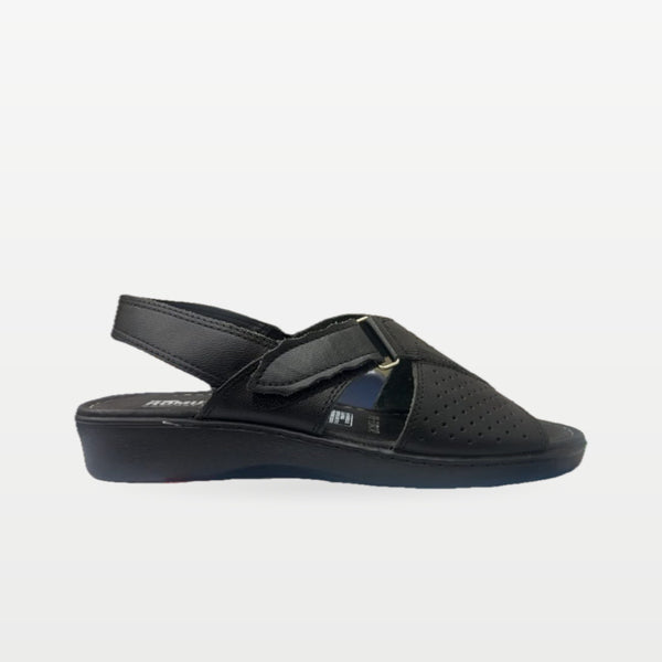 Sandalia Rómulo en Negro para Mujer — Ref. 5515