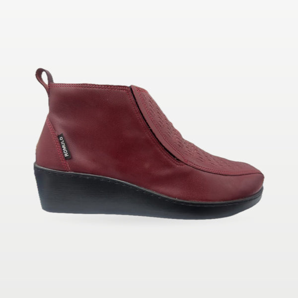 Bota Rómulo en Rojo para Mujer — Ref. 6038