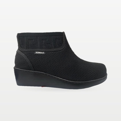 Bota Rómulo en Textil Negro para Mujer — Ref. 6088