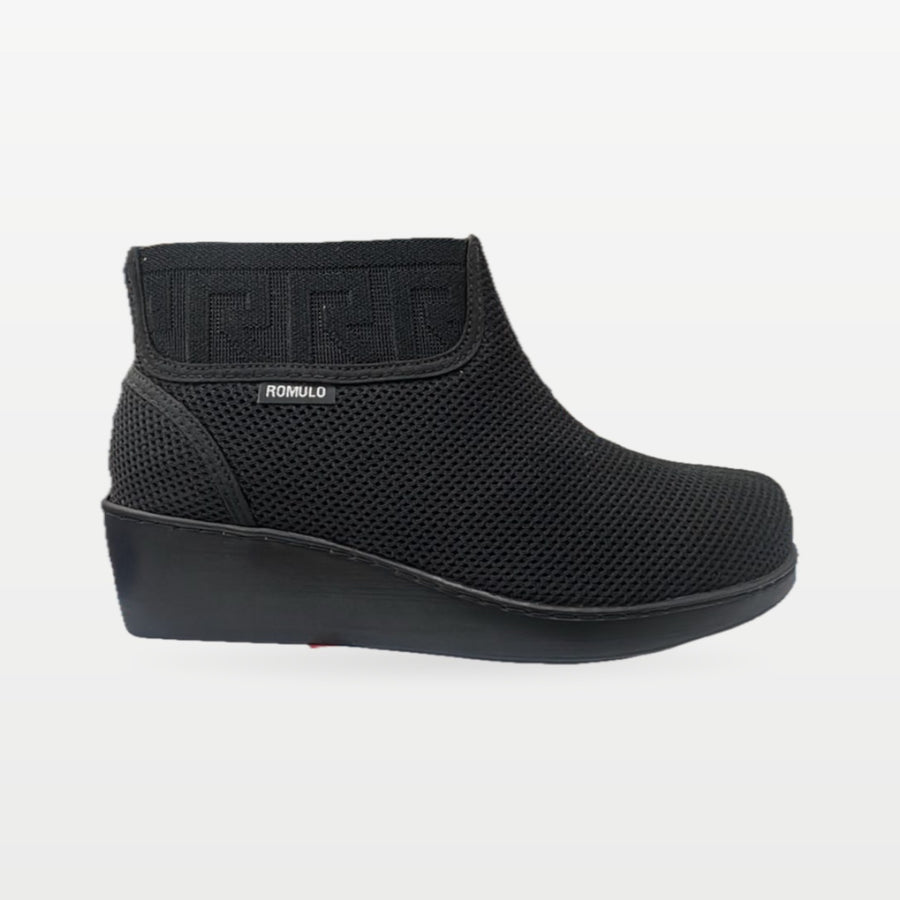Bota Rómulo en Textil Negro para Mujer — Ref. 6088