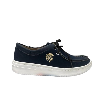 Botín Rómulo en Cuero Azul y Azul Navy para Mujer — Ref. 6091