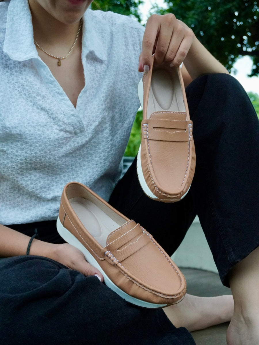 Mocasín Penny Tejido a Mano para Mujer