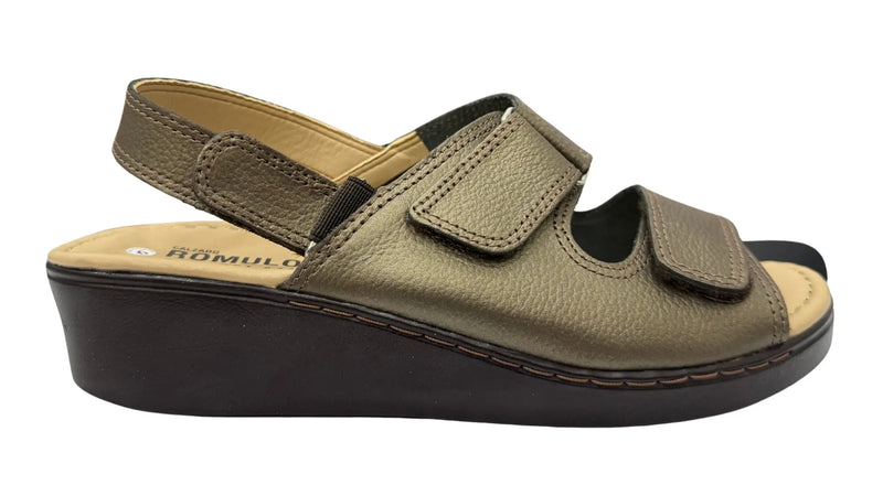 Zapato Rómulo Confort en Cuero Café para Mujer — Ref. 5684
