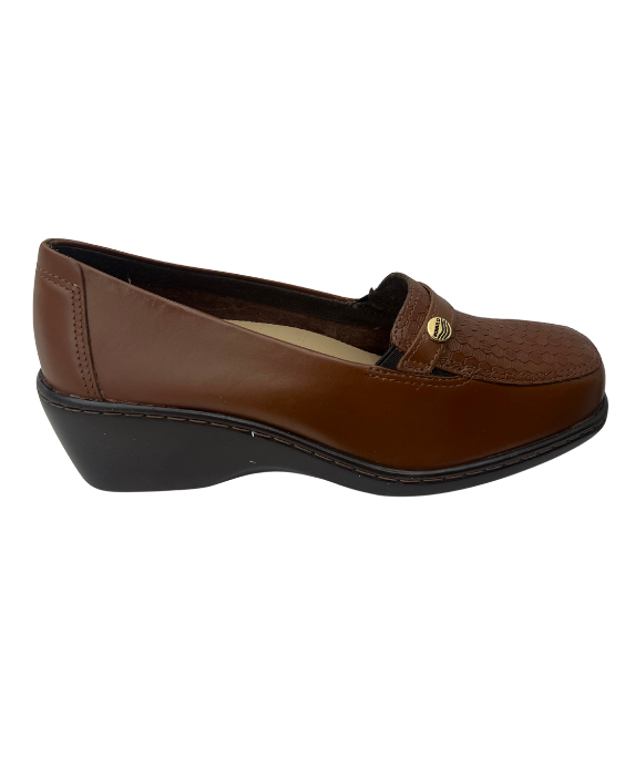 Mocasín Cuero Miel para Mujer 3659