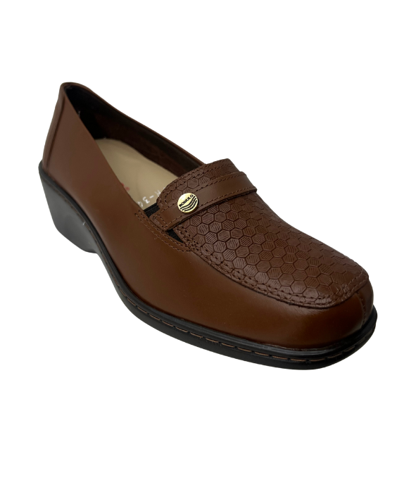 Mocasín Cuero Miel para Mujer 3659