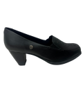 Zapato Tacón en Cuero Negro Para Mujer 4025